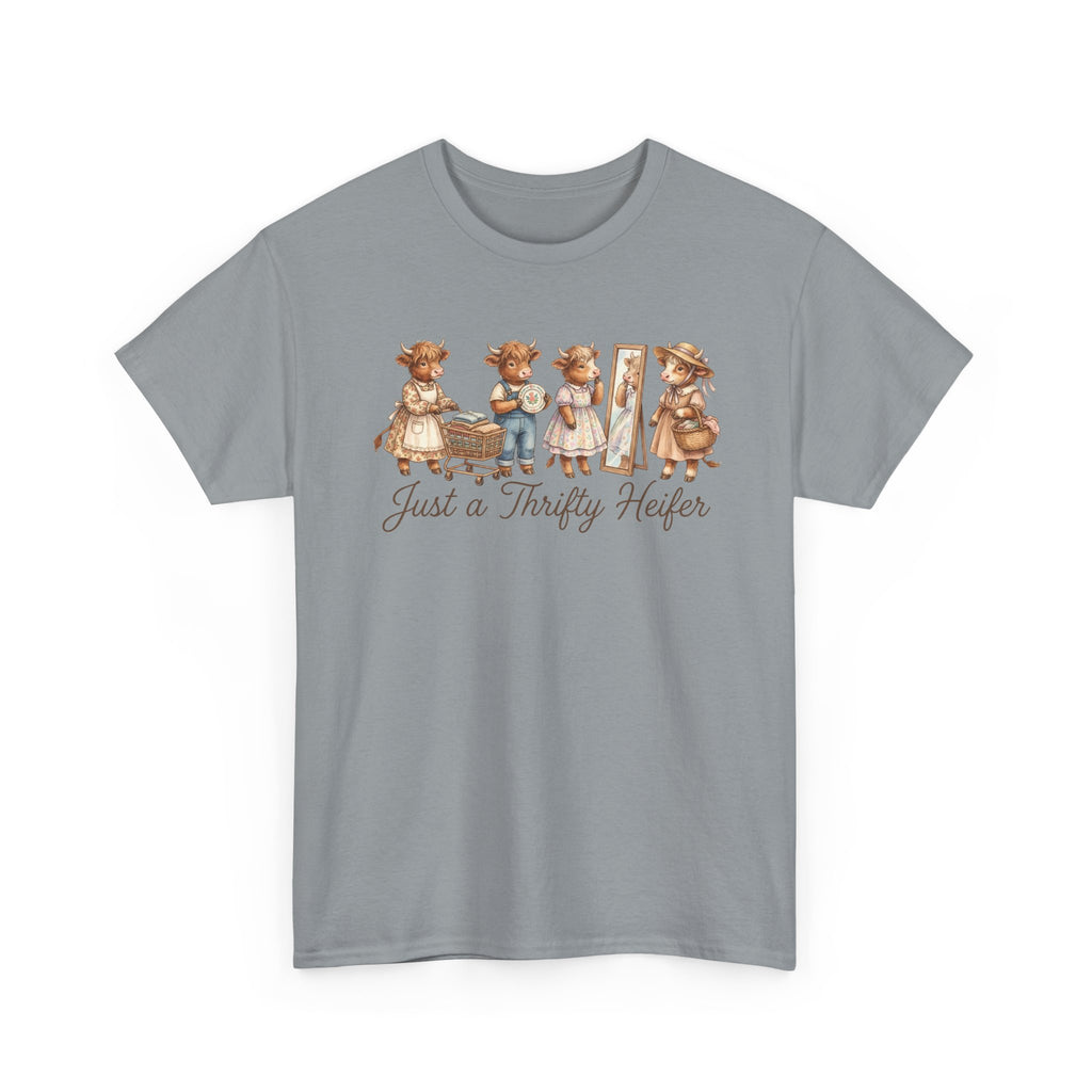 Just a Thrifty Heifer Cute Cow Graphic Tee