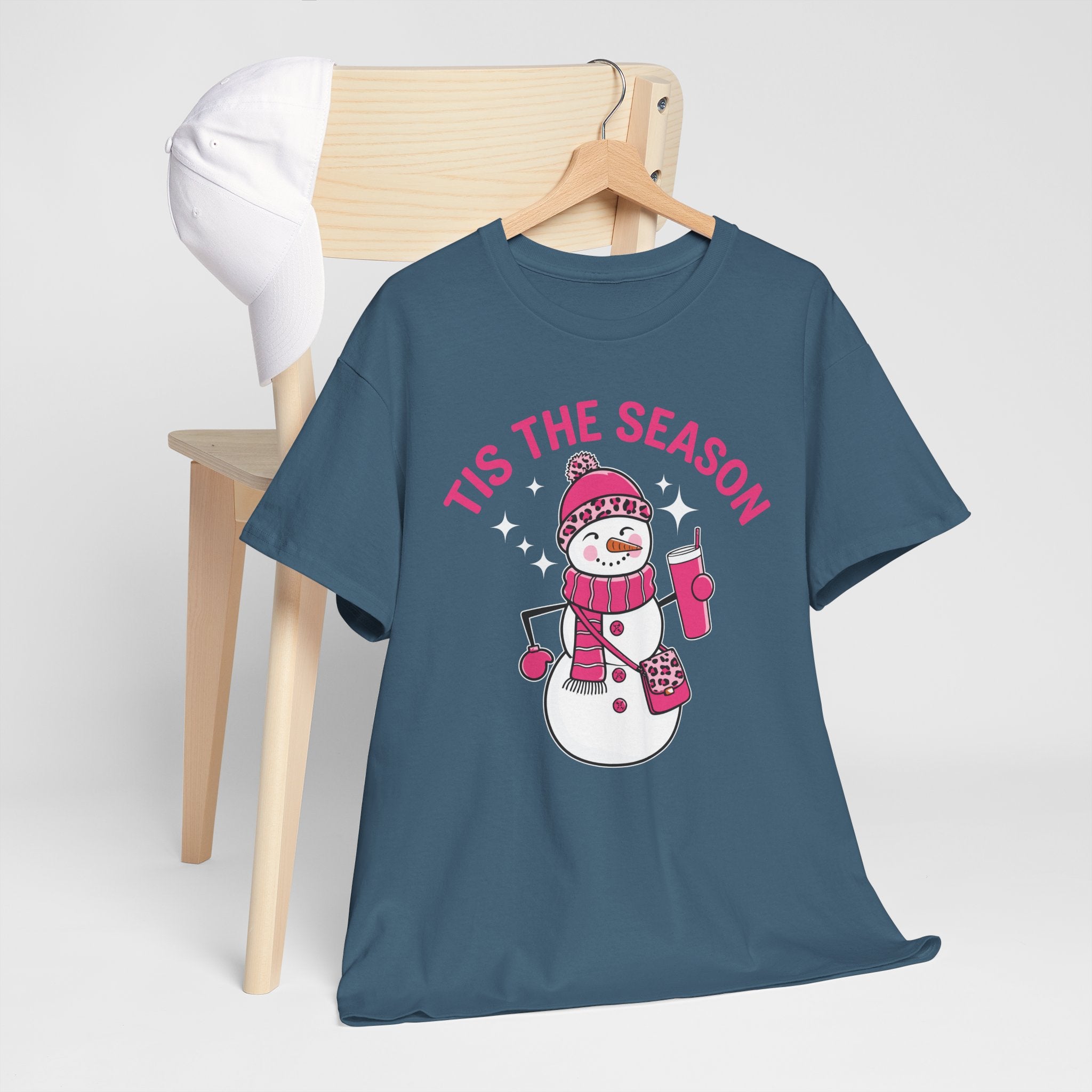 Tis The Season Bougie Snowman Tshirt