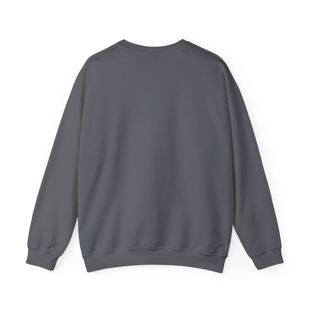 Choose Happy Crewneck Sweatshirt — Cozy Inspirational Pullover with Script Heart